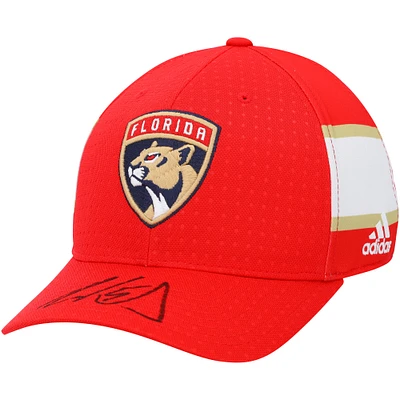 Aaron Ekblad Florida Panthers Autographed Red adidas Cap
