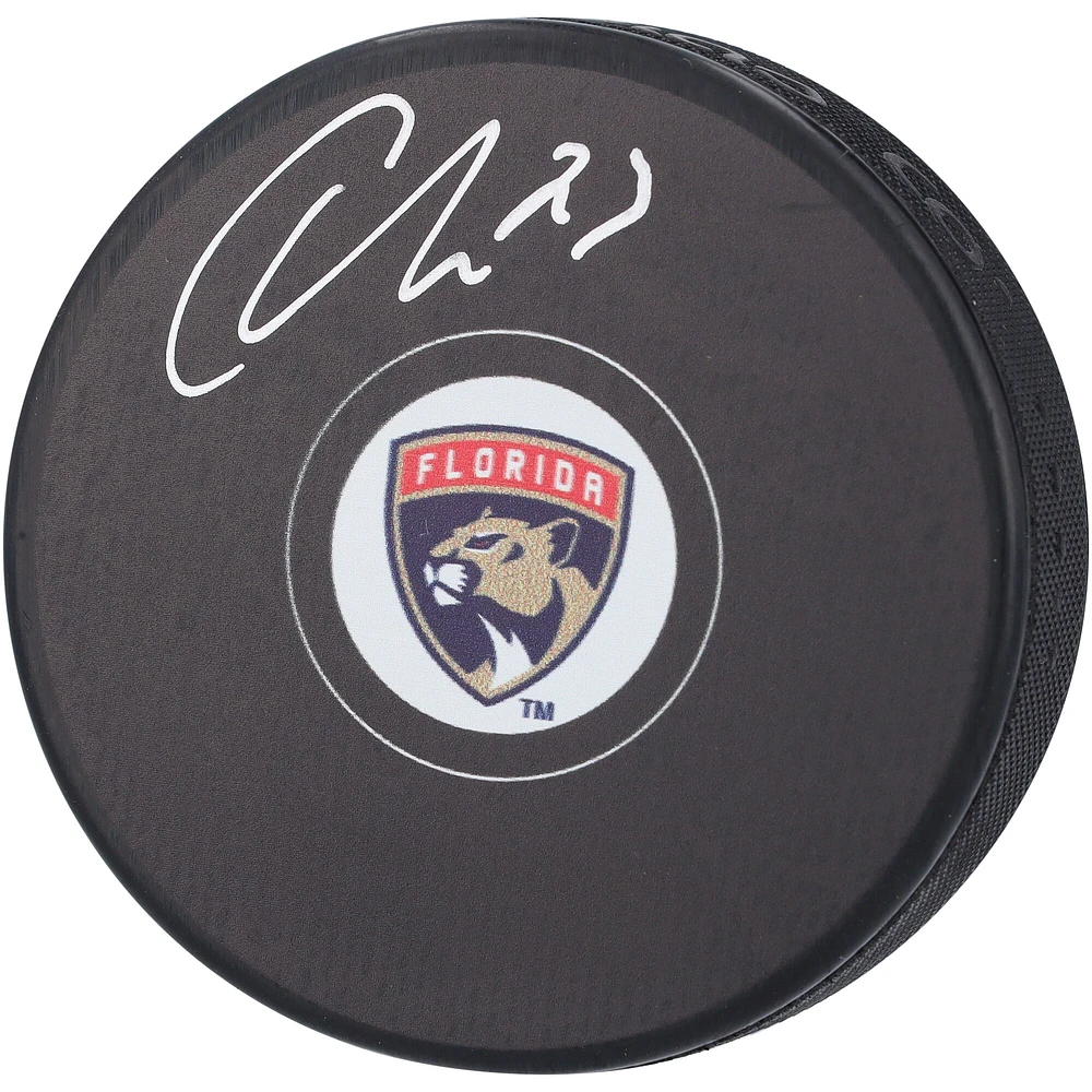 Rondelle de hockey dédicacée des Panthers de la Floride Carter Verhaeghe