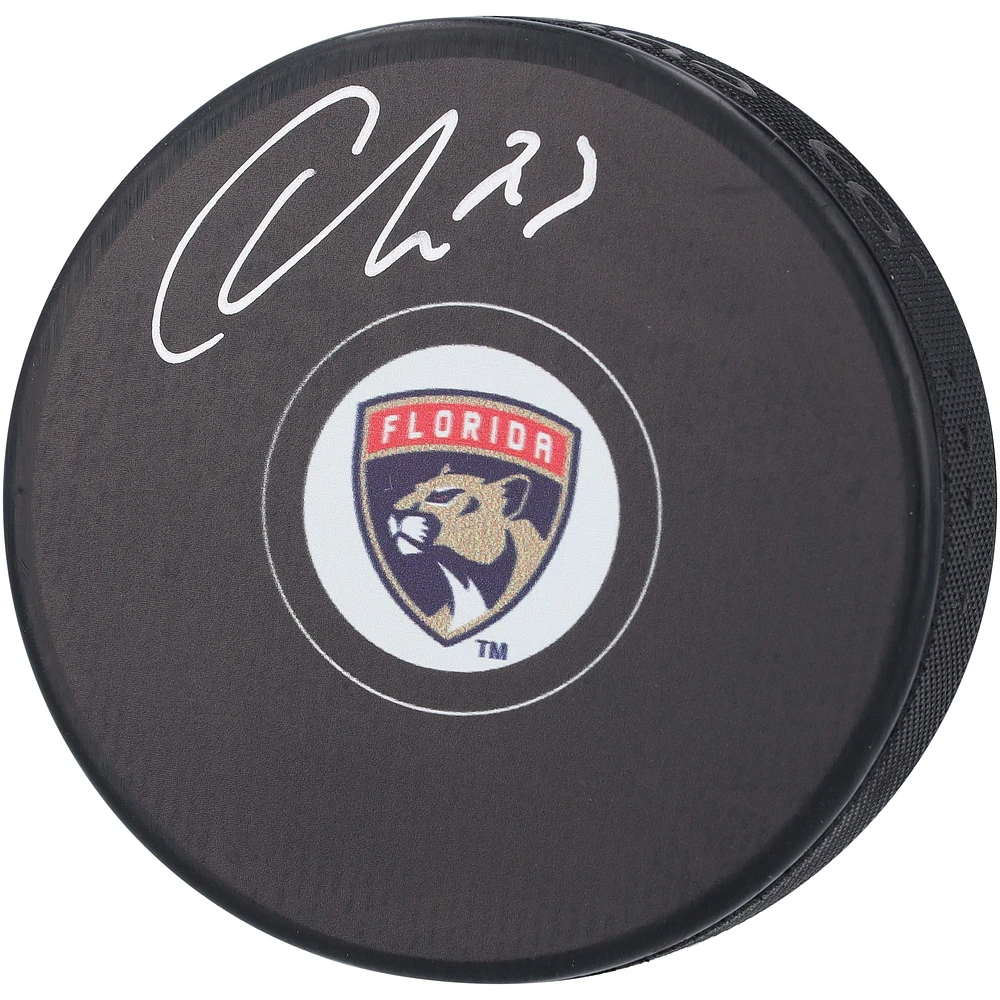 Rondelle de hockey dédicacée des Panthers de la Floride Carter Verhaeghe