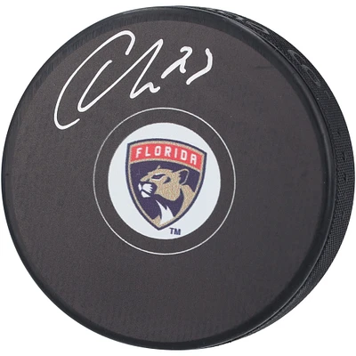 Rondelle de hockey dédicacée des Panthers de la Floride Carter Verhaeghe