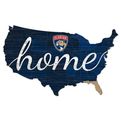 Florida Panthers 18'' x 18'' USA Shape Cutout Sign