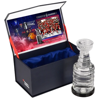 Florida Panthers 2024 Stanley Cup Champions Crystal Cup - Filled with Ice From the 2024 Stanley Cup Final 