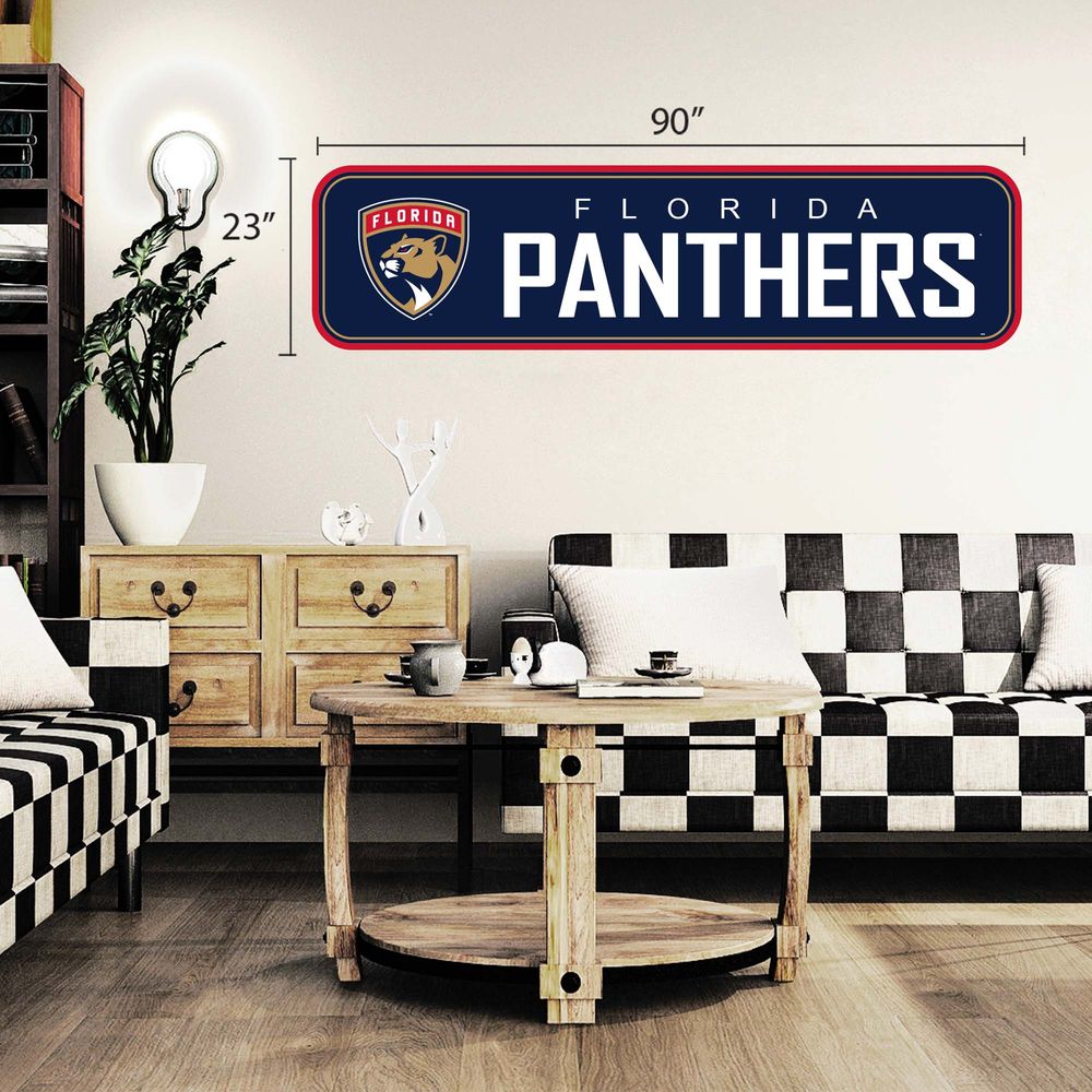 Florida Panthers - 90'' x 23'' Team Repositional Long Design Wall Decal