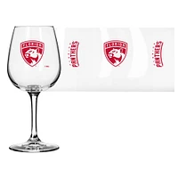 Logo des Panthers de la Floride 12oz. Verre à vin à pied