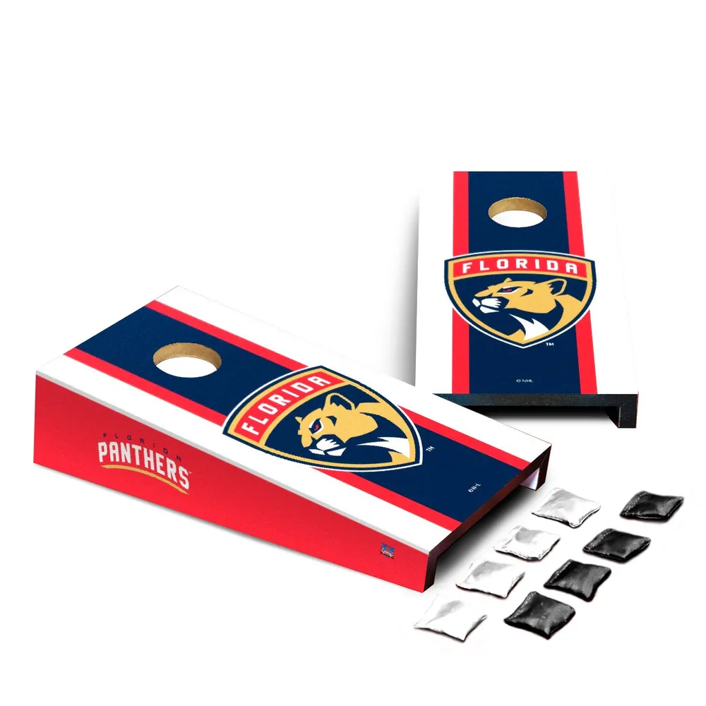 Lids Florida Panthers Stripe Design Desktop Cornhole Game Set