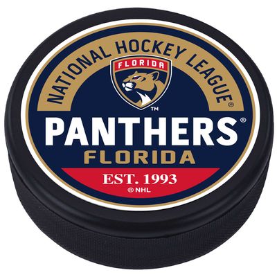 Florida Panthers - Textured Block Logo Puck