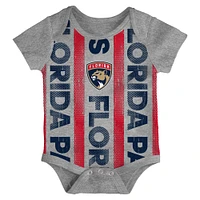 Infant  Florida Panthers Loyal Buddies Three-Pack Bodysuit Set