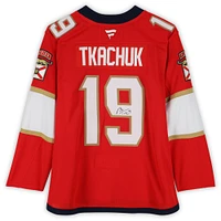 Matthew Tkachuk Florida Panthers Autographed Red Fanatics Premium Jersey