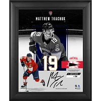 Matthew Tkachuk Florida Panthers Facsimile Signature Framed 11" x 14" Impact Collage with a Piece of Game-Used Puck - Limited Edition of 250
