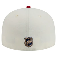 Men's New Era  White Florida Panthers Chrome Two-Toned 59FIFTY Fitted Hat
