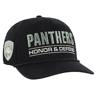 Casquette ajustable Hitch OHT pour homme, modèle 47, noir, avec appréciation militaire, honneur et défense de la patrie, des Panthers de la Floride