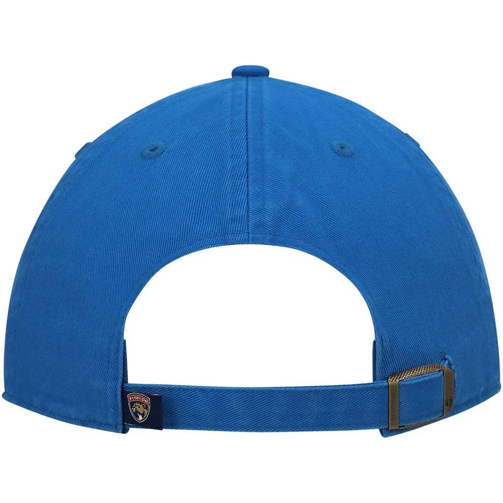Men's '47 Blue Florida Panthers Team Clean Up Adjustable Hat