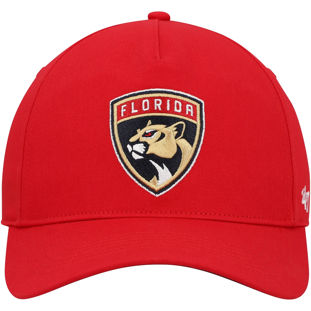 Men's '47 Red Florida Panthers Primary Hitch Snapback Hat