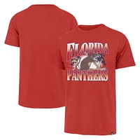 Men's '47 Red Florida Panthers Rat Franklin T-Shirt