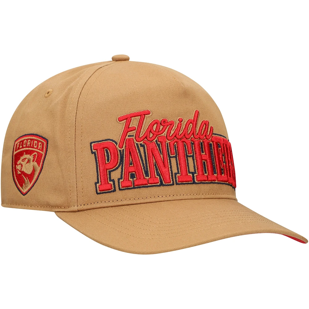 Casquette ajustable Barnes Hitch des Panthers de la Floride '47 Tan pour homme