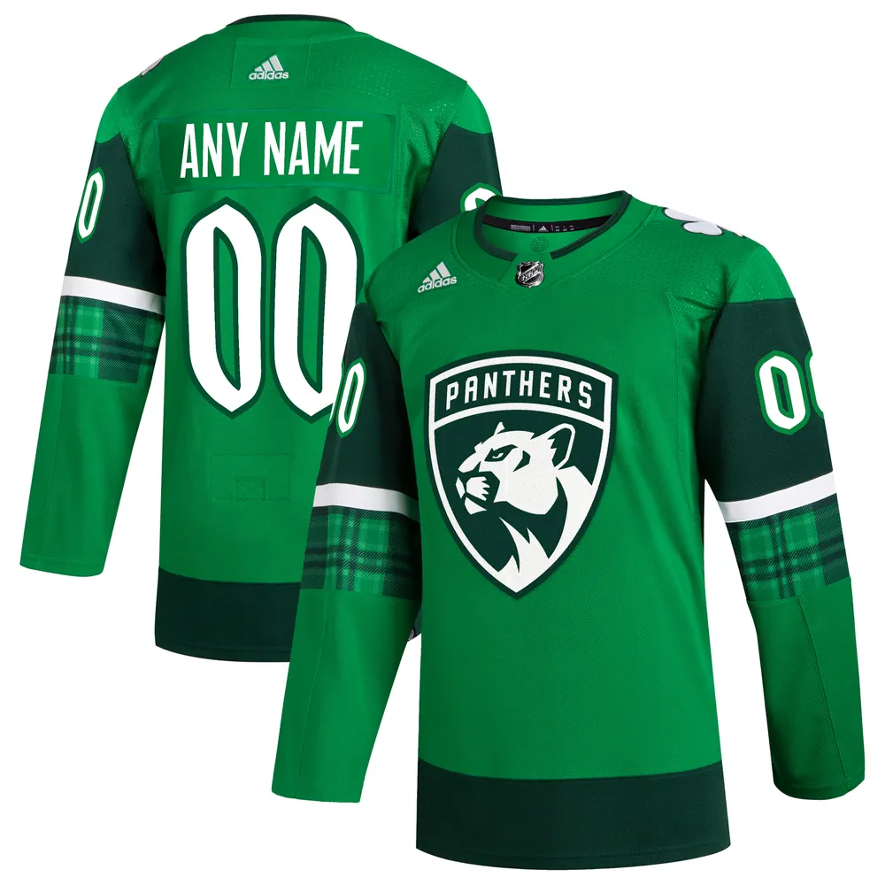 Lids Florida Panthers adidas 2023 St. Patrick's Day Primegreen Authentic Custom  Jersey - Kelly Green