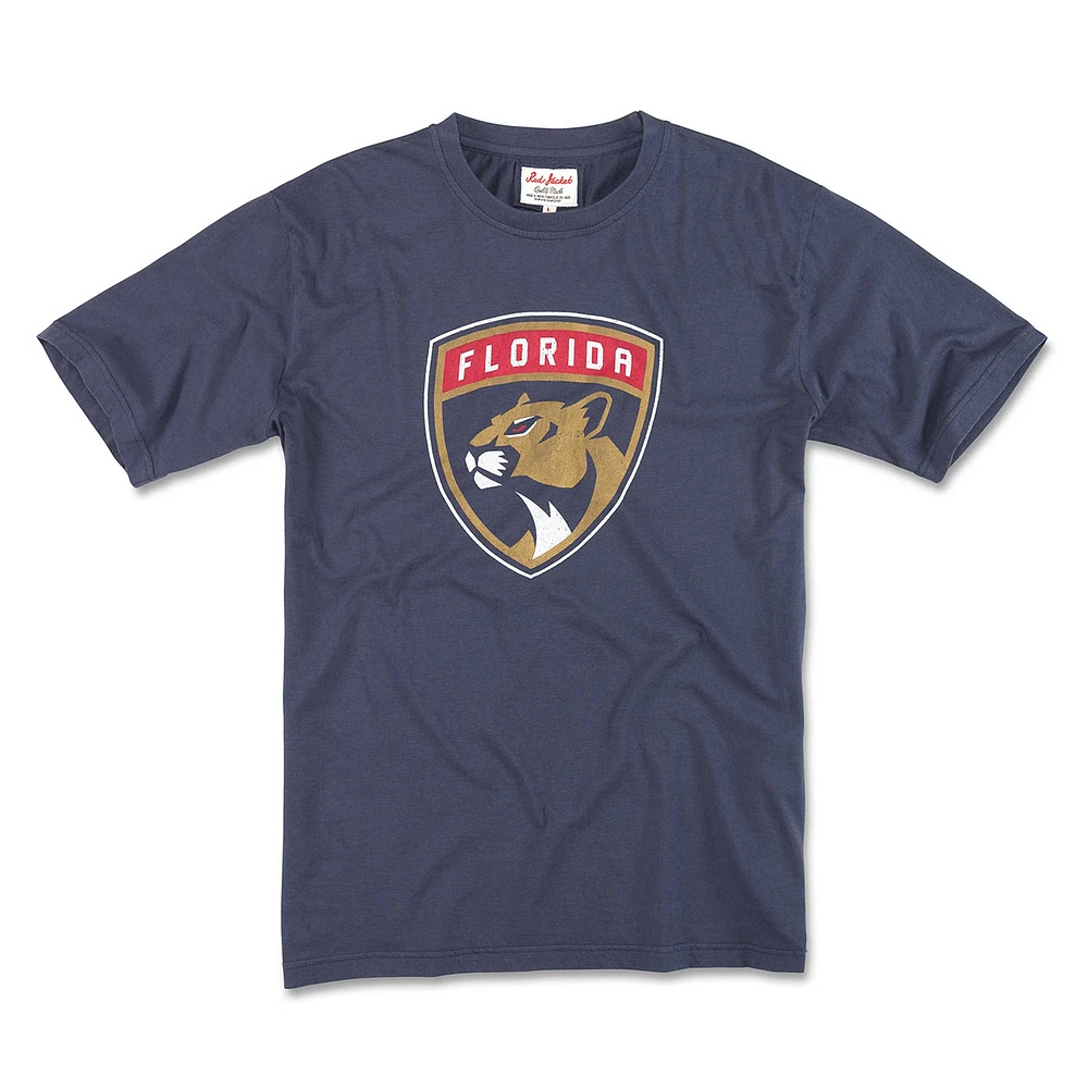 T-shirt pour hommes American Needle Navy Florida Panthers Brass Tacks