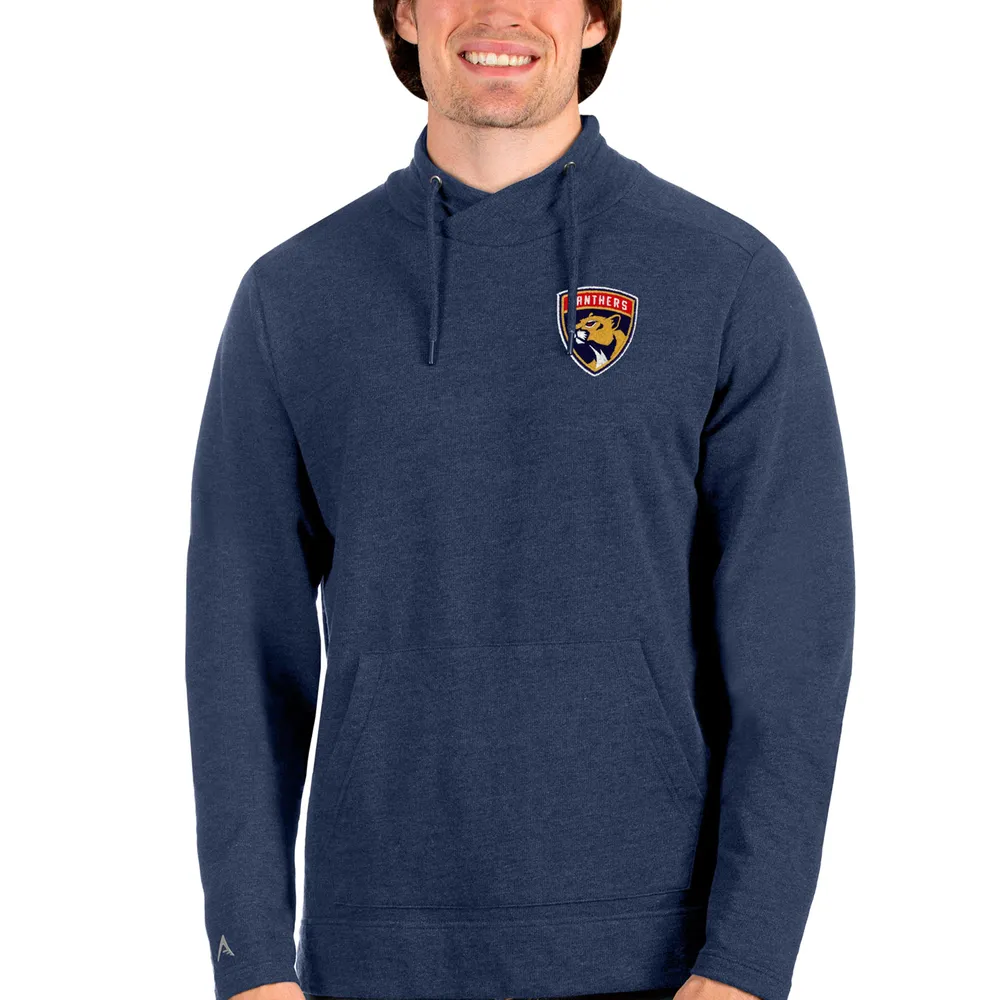 Men's Antigua Heathered Gray Baltimore Ravens Reward Crewneck Pullover  Sweatshirt