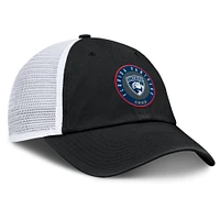 Casquette ajustable Averie Trucker noire/blanche pour hommes des Florida Panthers Fanatics