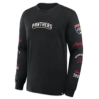 Men's Fanatics Black Florida Panthers Boxed Legacy Long Sleeve T-Shirt
