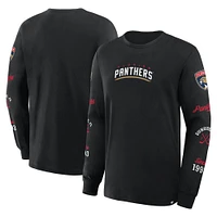 Men's Fanatics Black Florida Panthers Boxed Legacy Long Sleeve T-Shirt