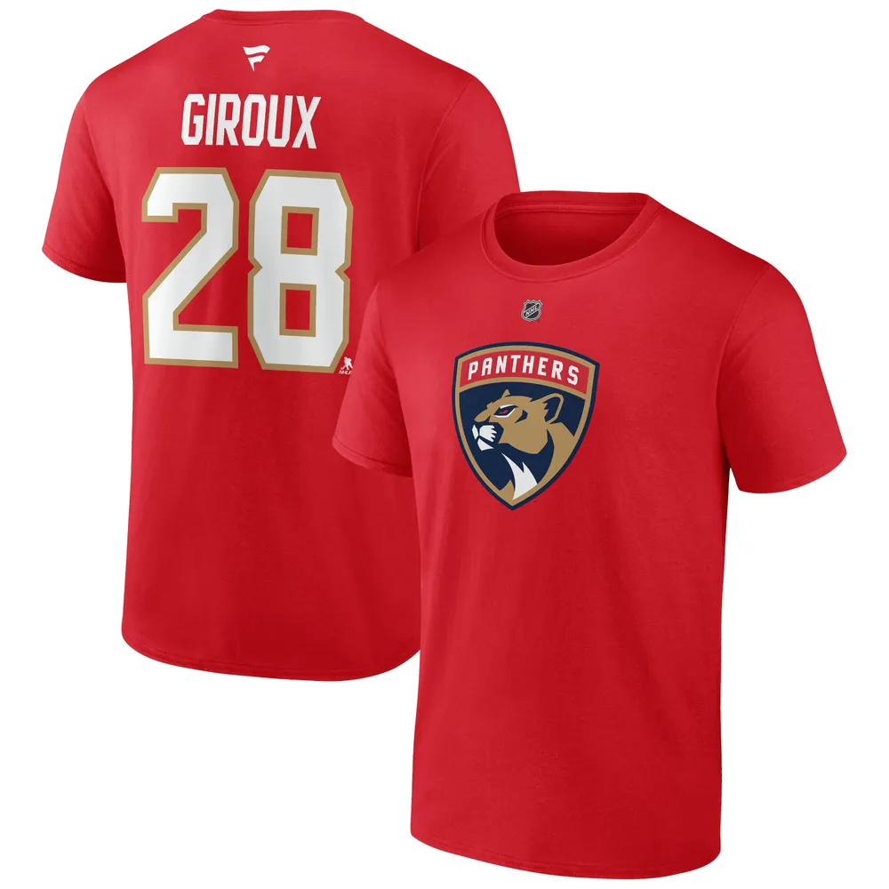 Claude Giroux Florida Panthers Fanatics Branded Authentic Stack Name &  Number T-Shirt - Red