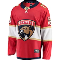 Maillot d'évasion à domicile des Fanatics Evan Rodrigues Panthers de la Floride, rouge, pour hommes