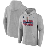 Men's Fanatics  Gray Florida Panthers 2024 Eastern Conference Champions Locker Room Pullover Hoodie