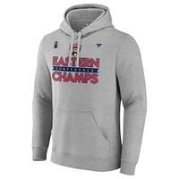 Men's Fanatics  Gray Florida Panthers 2024 Eastern Conference Champions Locker Room Pullover Hoodie