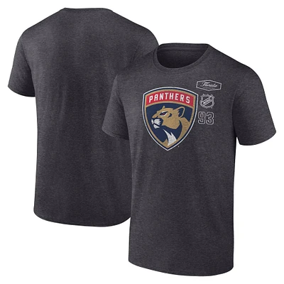 Men's Fanatics Heather Charcoal Florida Panthers Origin T-Shirt