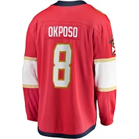 Fanatics pour hommes Kyle Okposo Rouge Florida Panthers Domicile Premier Breakaway Player Maillot