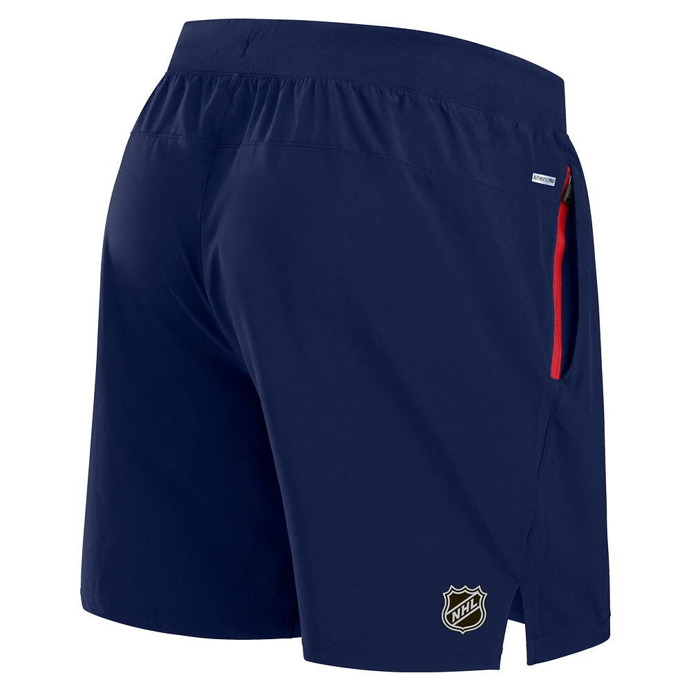 Men's Fanatics  Navy Florida Panthers Authentic Pro Rink Performance Shorts