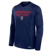 Men's Fanatics Navy Florida Panthers Authentic Pro Rink Tech Long Sleeve T-Shirt