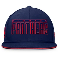 Men's Fanatics Navy Florida Panthers Fundamental Gino Stack Snapback Hat