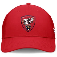 Casquette flexible avec slogan de la ville natale des champions Coupe Stanley Fanatics Red Florida Panthers 2024 pour hommes