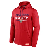 Sweat à capuche en polaire authentique Pro des Panthers de la Floride pour homme