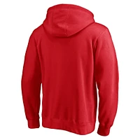 Sweat à capuche avec logo secondaire authentique Pro des Panthers de la Floride rouges Fanatics pour hommes