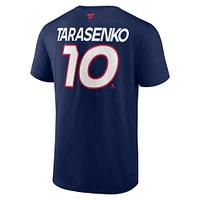 Men's Fanatics Vladimir Tarasenko Navy Florida Panthers Authentic Pro Prime Name & Number T-Shirt