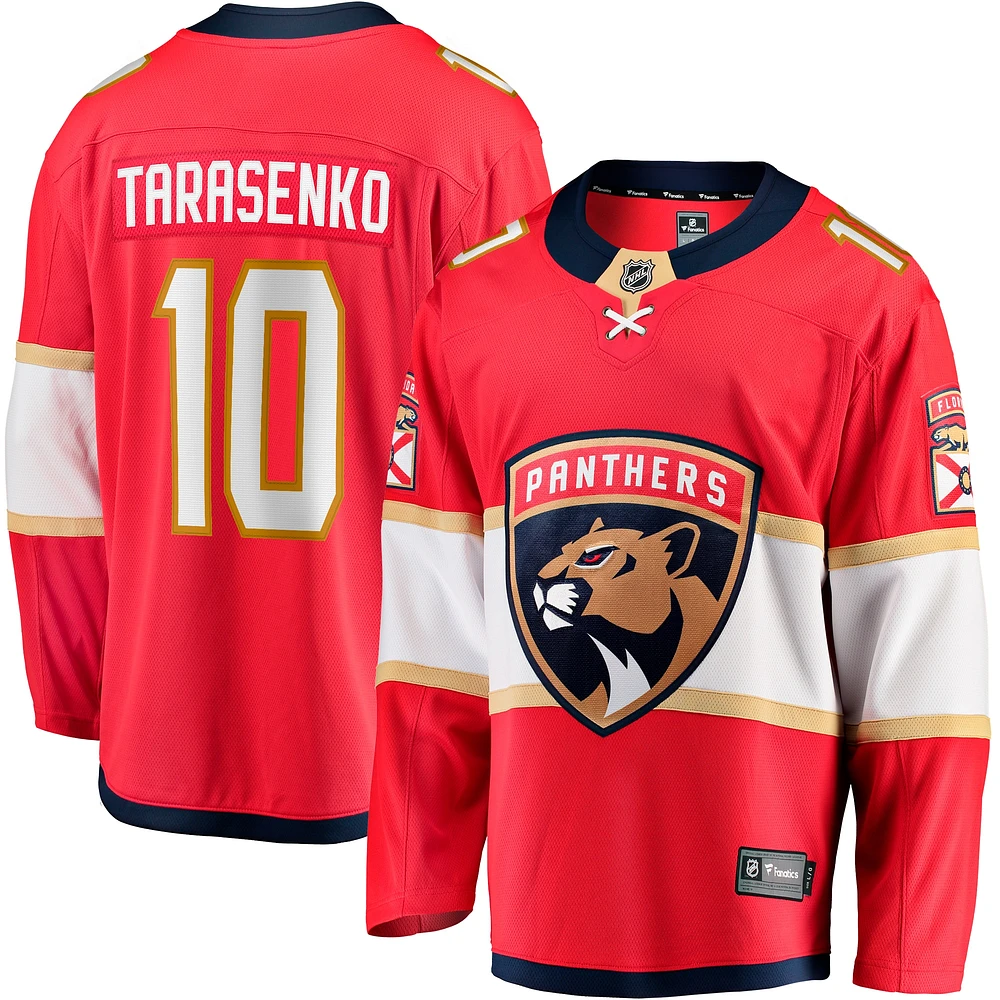 Fanatics pour hommes Vladimir Tarasenko Rouge Maillot d'évasion à domicile des Panthers de la Floride