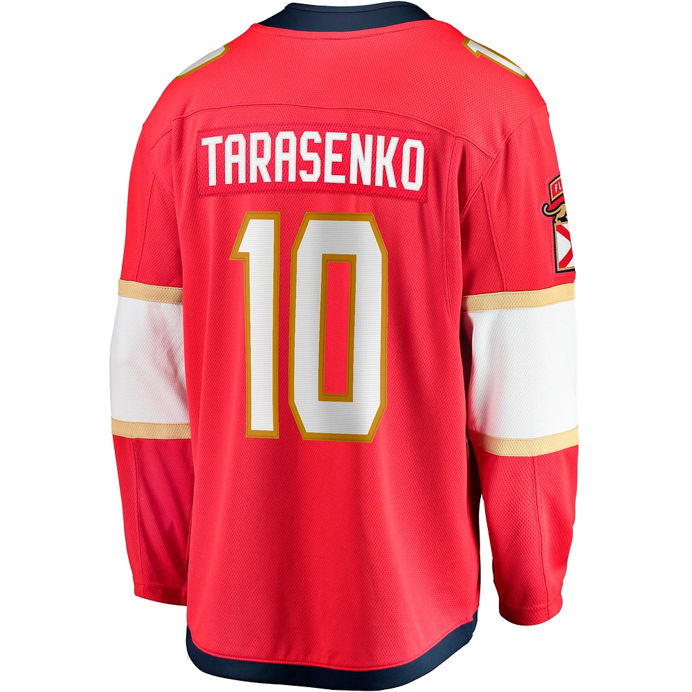 Fanatics pour hommes Vladimir Tarasenko Rouge Maillot d'évasion à domicile des Panthers de la Floride