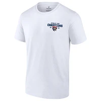 T-shirt blanc Fanatics pour hommes des Panthers de la Floride 2024, maillot champions Coupe Stanley