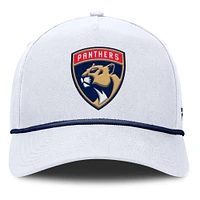 Men's Fanatics White Florida Panthers Rope A-Frame Adjustable Hat