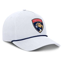 Men's Fanatics White Florida Panthers Rope A-Frame Adjustable Hat