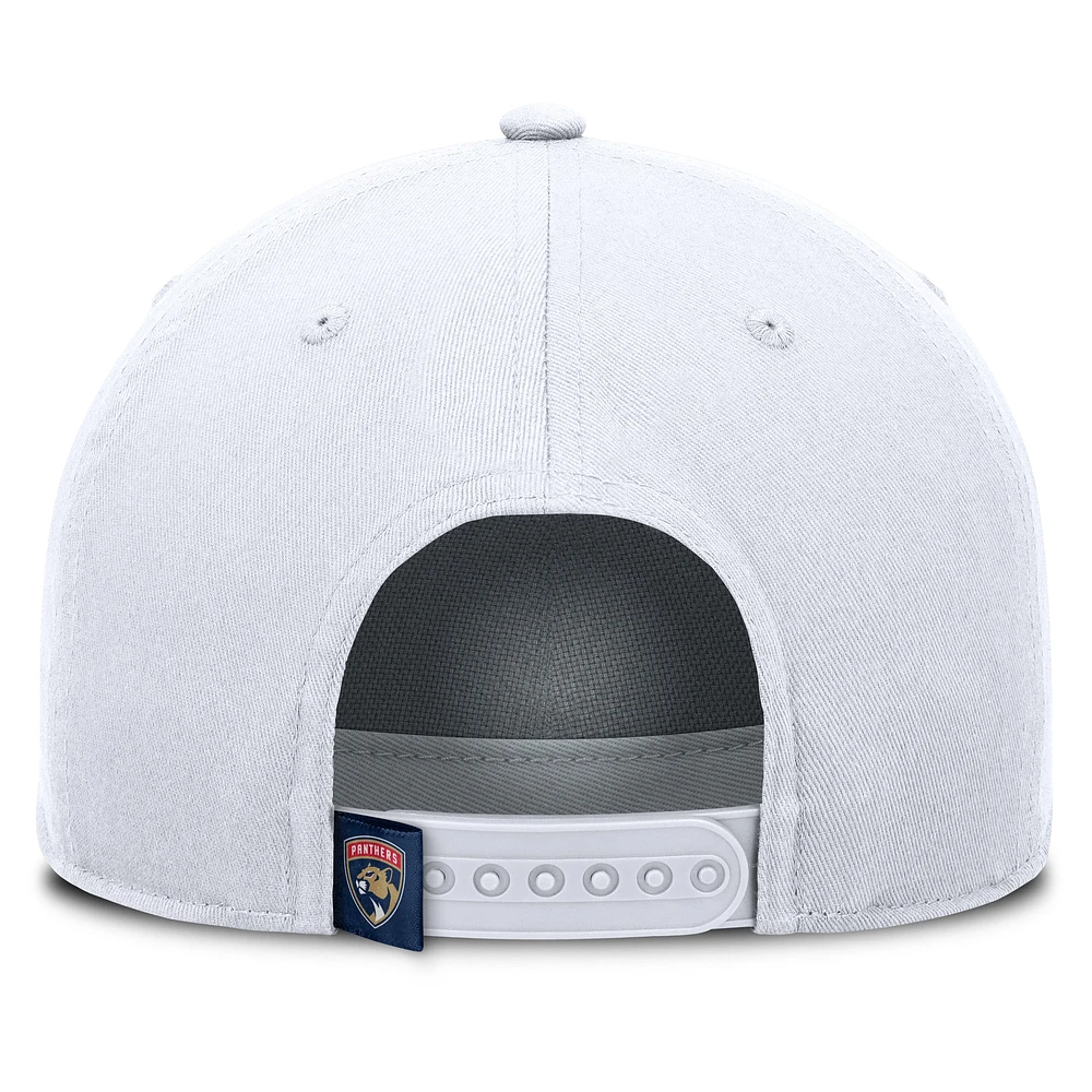 Men's Fanatics White Florida Panthers Rope A-Frame Adjustable Hat