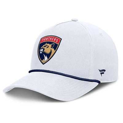 Men's Fanatics White Florida Panthers Rope A-Frame Adjustable Hat