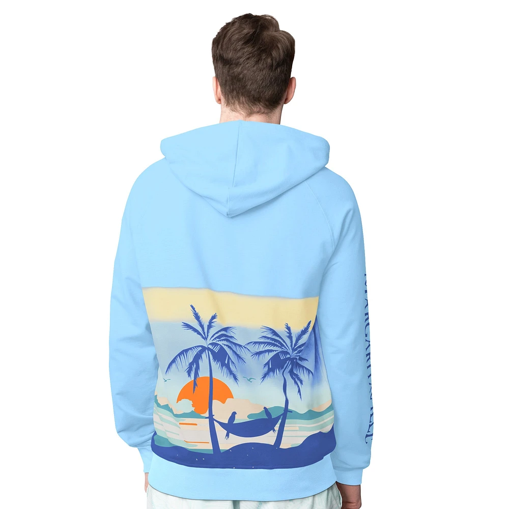 Men's Margaritaville Blue Florida Panthers Island Dream Peached Pullover Hoodie