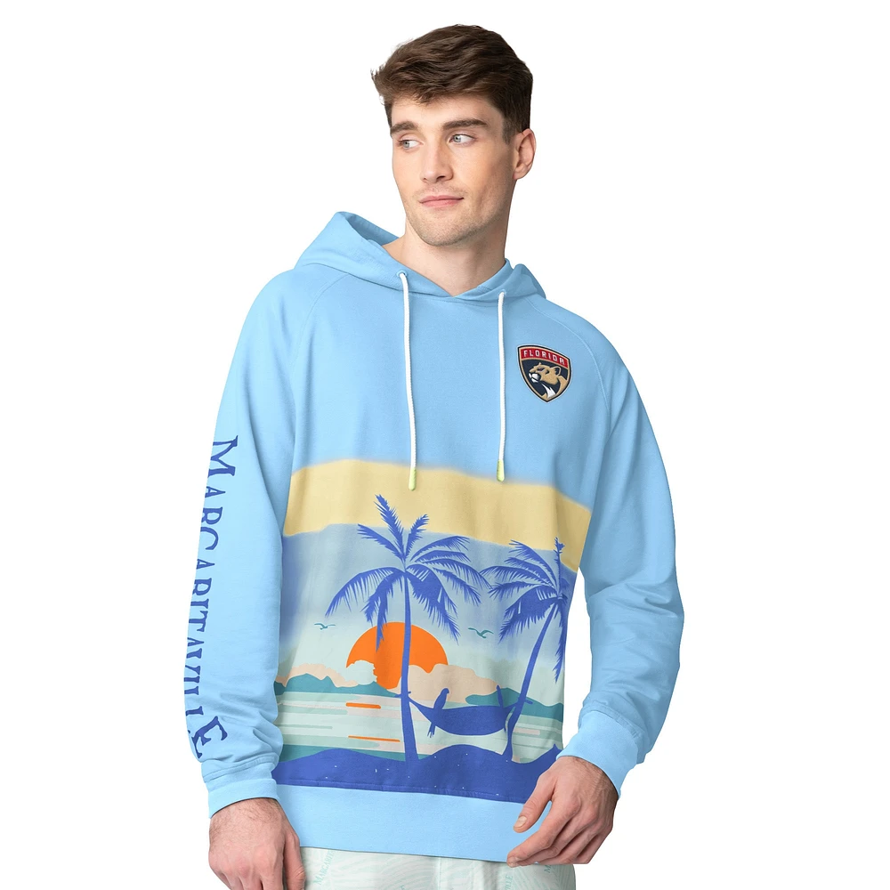 Sweat à capuche bleu Florida Panthers Island Dream Peached pour homme Margaritaville