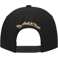 Men's Mitchell & Ness Black Florida Panthers Core Team Script 2.0 Snapback Hat