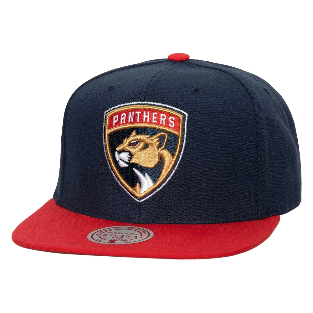 Casquette pour homme Mitchell & Ness Navy Panthers Core Team Ground 2.0 Snapback