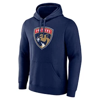 Men's Navy Florida Panthers Primary Logo Pullover Hoodie